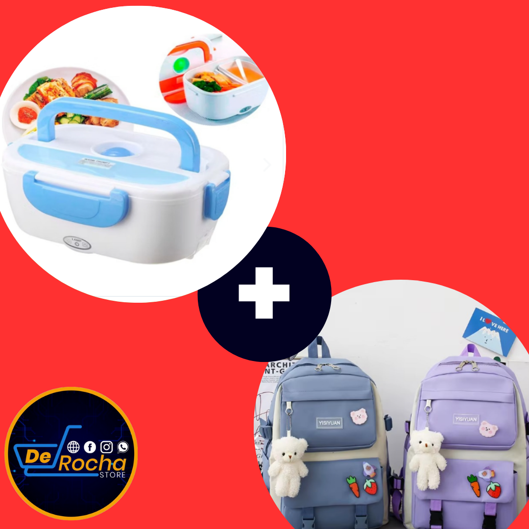 combo bolso viral+lonchera termica